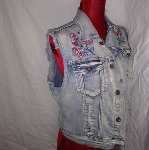 Women's jean vest